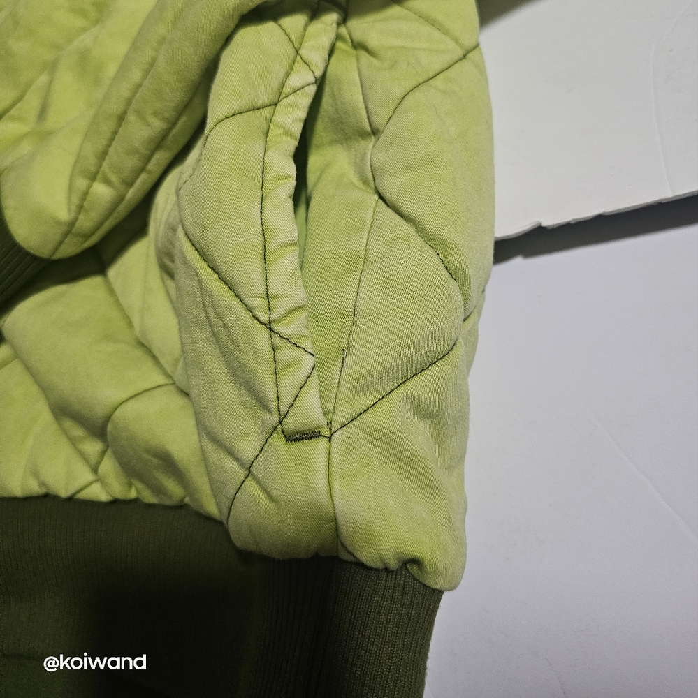 Wild Fable Eccentric Lime Quilted Style Jacket Size XL - Picture 10 of 11